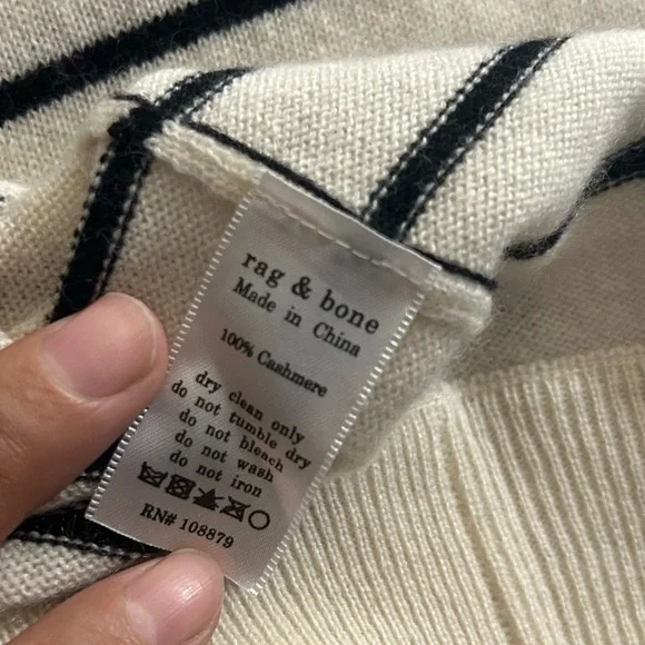 Rag & Bone 100% cashmere striped sweater dress - Picture 9 of 9